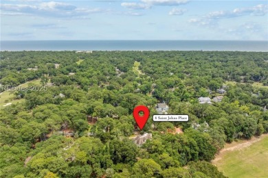 Tucked away on a private, oversized lot in Shipyard, this on Shipyard Golf Club in South Carolina - for sale on GolfHomes.com, golf home, golf lot