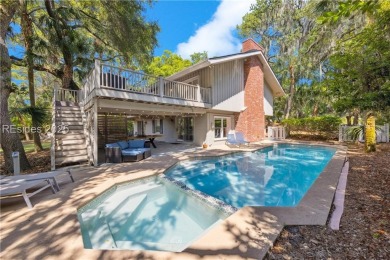 Fully renovated in 2024 and located directly across from the on Sea Pines Golf and Resort  in South Carolina - for sale on GolfHomes.com, golf home, golf lot