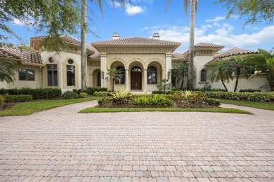 Sitting on a prime golf lake front lot, this custom estate on Quail West Golf and Country Club in Florida - for sale on GolfHomes.com, golf home, golf lot