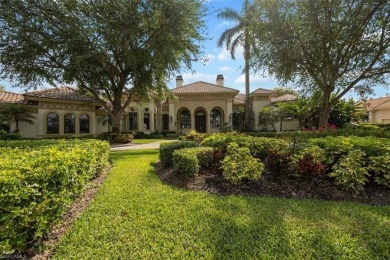 Sitting on a prime golf lake front lot, this custom estate on Quail West Golf and Country Club in Florida - for sale on GolfHomes.com, golf home, golf lot