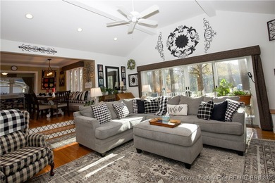 Perfectly positioned on a dog-leg right par five of the Seven on Seven Lakes Country Club in North Carolina - for sale on GolfHomes.com, golf home, golf lot