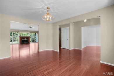 The curb appeal of this spacious O'Fallon ranch home is on The Falls Golf Club in Missouri - for sale on GolfHomes.com, golf home, golf lot