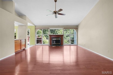 The curb appeal of this spacious O'Fallon ranch home is on The Falls Golf Club in Missouri - for sale on GolfHomes.com, golf home, golf lot
