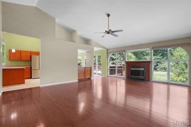 The curb appeal of this spacious O'Fallon ranch home is on The Falls Golf Club in Missouri - for sale on GolfHomes.com, golf home, golf lot