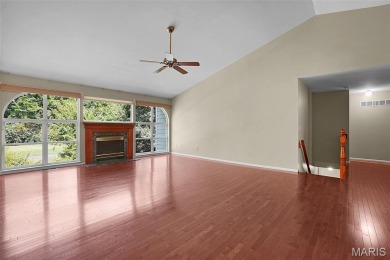 The curb appeal of this spacious O'Fallon ranch home is on The Falls Golf Club in Missouri - for sale on GolfHomes.com, golf home, golf lot
