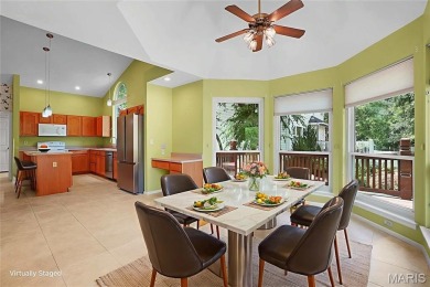 The curb appeal of this spacious O'Fallon ranch home is on The Falls Golf Club in Missouri - for sale on GolfHomes.com, golf home, golf lot