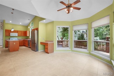 The curb appeal of this spacious O'Fallon ranch home is on The Falls Golf Club in Missouri - for sale on GolfHomes.com, golf home, golf lot