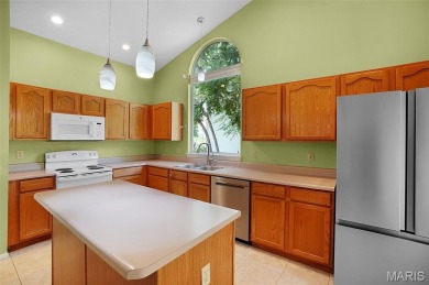 The curb appeal of this spacious O'Fallon ranch home is on The Falls Golf Club in Missouri - for sale on GolfHomes.com, golf home, golf lot