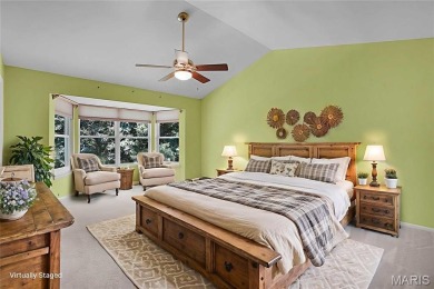 The curb appeal of this spacious O'Fallon ranch home is on The Falls Golf Club in Missouri - for sale on GolfHomes.com, golf home, golf lot