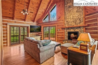 Views abound in this well-maintained log home in the desirable on Blowing Rock Country Club in North Carolina - for sale on GolfHomes.com, golf home, golf lot