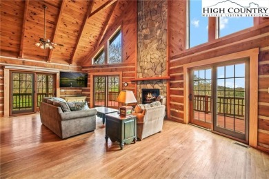 Views abound in this well-maintained log home in the desirable on Blowing Rock Country Club in North Carolina - for sale on GolfHomes.com, golf home, golf lot