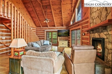 Views abound in this well-maintained log home in the desirable on Blowing Rock Country Club in North Carolina - for sale on GolfHomes.com, golf home, golf lot