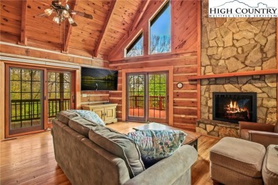 Views abound in this well-maintained log home in the desirable on Blowing Rock Country Club in North Carolina - for sale on GolfHomes.com, golf home, golf lot