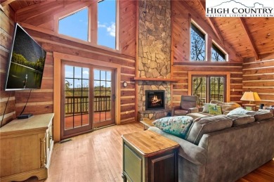 Views abound in this well-maintained log home in the desirable on Blowing Rock Country Club in North Carolina - for sale on GolfHomes.com, golf home, golf lot