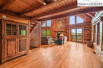 Views abound in this well-maintained log home in the desirable on Blowing Rock Country Club in North Carolina - for sale on GolfHomes.com, golf home, golf lot