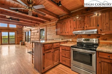 Views abound in this well-maintained log home in the desirable on Blowing Rock Country Club in North Carolina - for sale on GolfHomes.com, golf home, golf lot
