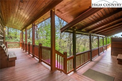 Views abound in this well-maintained log home in the desirable on Blowing Rock Country Club in North Carolina - for sale on GolfHomes.com, golf home, golf lot