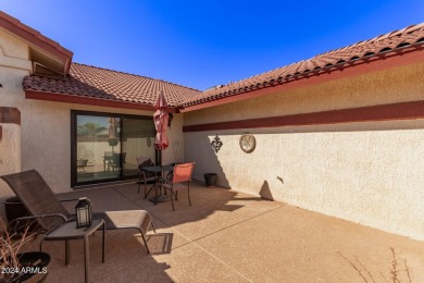 Step into this spacious, sun-soaked 3-bedroom, 2-bath San Simeon on Stardust Golf Course in Arizona - for sale on GolfHomes.com, golf home, golf lot