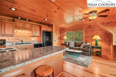 Views abound in this well-maintained log home in the desirable on Blowing Rock Country Club in North Carolina - for sale on GolfHomes.com, golf home, golf lot