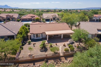 Location, location! Impressive Laredo on a private lot with no on Quail Creek Country Club  in Arizona - for sale on GolfHomes.com, golf home, golf lot