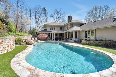 Luxury estate on a private 1.7 acre lot with gentle upslope on Governors Club in North Carolina - for sale on GolfHomes.com, golf home, golf lot