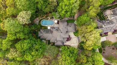 Luxury estate on a private 1.7 acre lot with gentle upslope on Governors Club in North Carolina - for sale on GolfHomes.com, golf home, golf lot