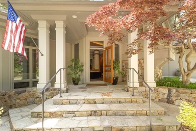 Luxury estate on a private 1.7 acre lot with gentle upslope on Governors Club in North Carolina - for sale on GolfHomes.com, golf home, golf lot