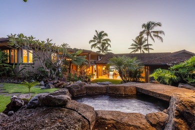 Spanning 4,146 sf of living space with 6,270 sf under roof, this on Club At Hokulia in Hawaii - for sale on GolfHomes.com, golf home, golf lot