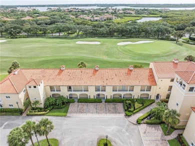 Sweeping golf views from this pied-a-terre in prestigious on Oak Harbor Country Club in Florida - for sale on GolfHomes.com, golf home, golf lot