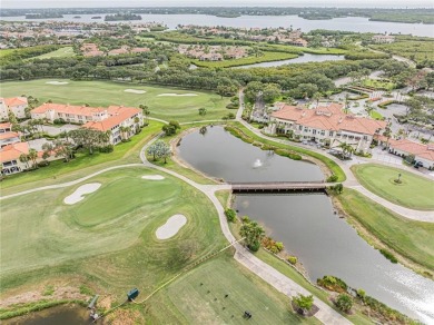 Sweeping golf views from this pied-a-terre in prestigious on Oak Harbor Country Club in Florida - for sale on GolfHomes.com, golf home, golf lot