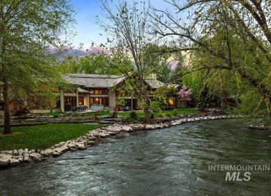 An extraordinary 1.5+ acre riverfront estate enveloped by water on BanBury Golf Club in Idaho - for sale on GolfHomes.com, golf home, golf lot