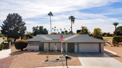 Enjoy breathtaking 180-degree views of Sun City Lakes West from on Sun City Lakes West and East in Arizona - for sale on GolfHomes.com, golf home, golf lot