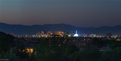 This legacy, desert estate sits perfectly on an elevated lot on on Southern Highlands Golf Club in Nevada - for sale on GolfHomes.com, golf home, golf lot