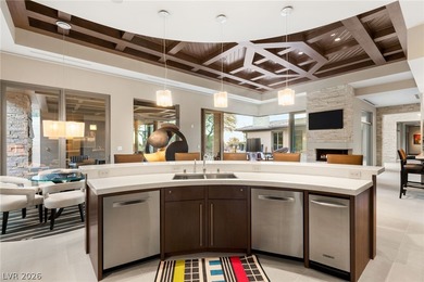 This legacy, desert estate sits perfectly on an elevated lot on on Southern Highlands Golf Club in Nevada - for sale on GolfHomes.com, golf home, golf lot