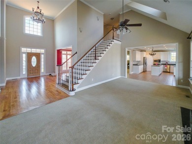 This beautiful custom home is located in the desirable Larkin on Fox Den Country Club in North Carolina - for sale on GolfHomes.com, golf home, golf lot