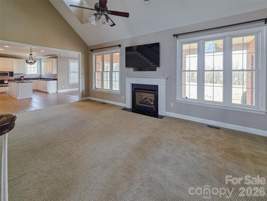 This beautiful custom home is located in the desirable Larkin on Fox Den Country Club in North Carolina - for sale on GolfHomes.com, golf home, golf lot