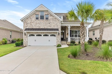 This like new, charming residence, built in 2023 by Bill Clark on Compass Pointe Golf Course in North Carolina - for sale on GolfHomes.com, golf home, golf lot