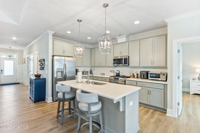 This like new, charming residence, built in 2023 by Bill Clark on Compass Pointe Golf Course in North Carolina - for sale on GolfHomes.com, golf home, golf lot