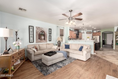 Discover this stunning single-story home in the coveted Johnson on The Golf Club At Johnson Ranch in Arizona - for sale on GolfHomes.com, golf home, golf lot