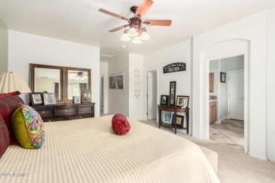 Discover this stunning single-story home in the coveted Johnson on The Golf Club At Johnson Ranch in Arizona - for sale on GolfHomes.com, golf home, golf lot