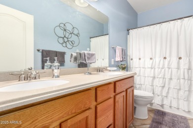 Discover this stunning single-story home in the coveted Johnson on The Golf Club At Johnson Ranch in Arizona - for sale on GolfHomes.com, golf home, golf lot