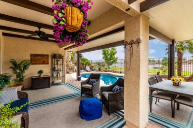 Discover this stunning single-story home in the coveted Johnson on The Golf Club At Johnson Ranch in Arizona - for sale on GolfHomes.com, golf home, golf lot