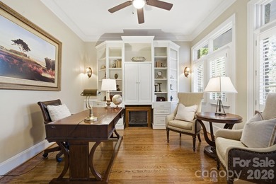 Set on a private golf course lot overlooking the 6th hole, this on Trump National Golf Club Charlotte in North Carolina - for sale on GolfHomes.com, golf home, golf lot