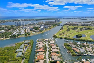 Beautiful waterfront property on a point lot with 260' of on North Palm Beach Country Club in Florida - for sale on GolfHomes.com, golf home, golf lot