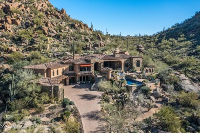 An extraordinary property nestled just under Pinnacle Peak on on The Estancia Club in Arizona - for sale on GolfHomes.com, golf home, golf lot
