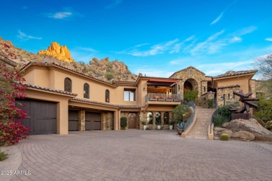 An extraordinary property nestled just under Pinnacle Peak on on The Estancia Club in Arizona - for sale on GolfHomes.com, golf home, golf lot