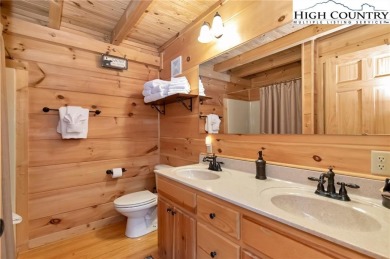 This beautifully maintained and furnished Blue Ridge Log Cabin on Beech Mountain Club in North Carolina - for sale on GolfHomes.com, golf home, golf lot