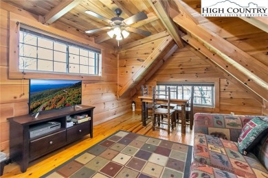 This beautifully maintained and furnished Blue Ridge Log Cabin on Beech Mountain Club in North Carolina - for sale on GolfHomes.com, golf home, golf lot