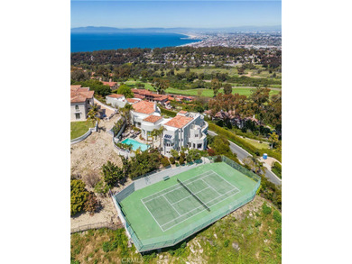 SWEEPING QUEEN'S NECKLACE VIEW and TENNIS COURT ESTATE- Perched on Palos Verdes Golf Club in California - for sale on GolfHomes.com, golf home, golf lot