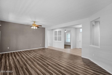 Enjoy resort-style living in this charming 2 bed/2 ba plus den on Desert Springs Golf Course in Arizona - for sale on GolfHomes.com, golf home, golf lot